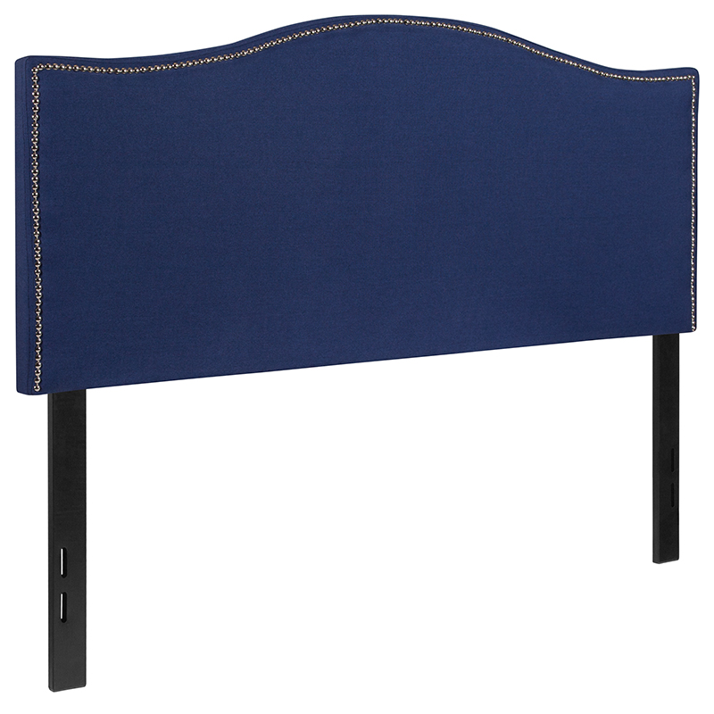 Arched Headboard with Accent Nail Trim