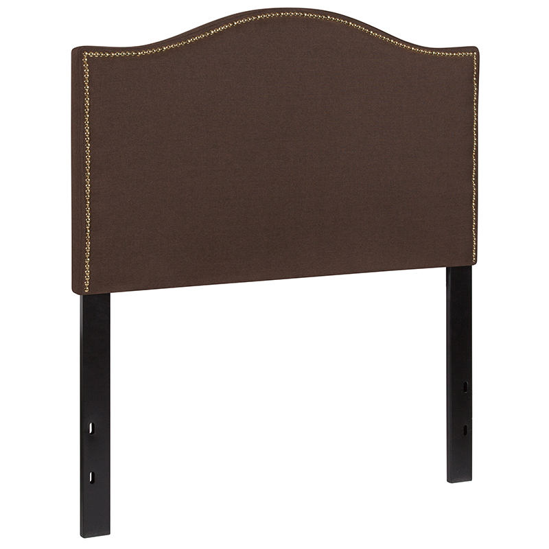 Arched Headboard with Accent Nail Trim