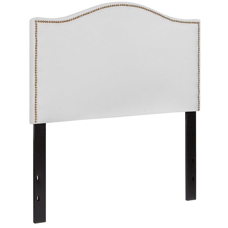 Arched Headboard with Accent Nail Trim