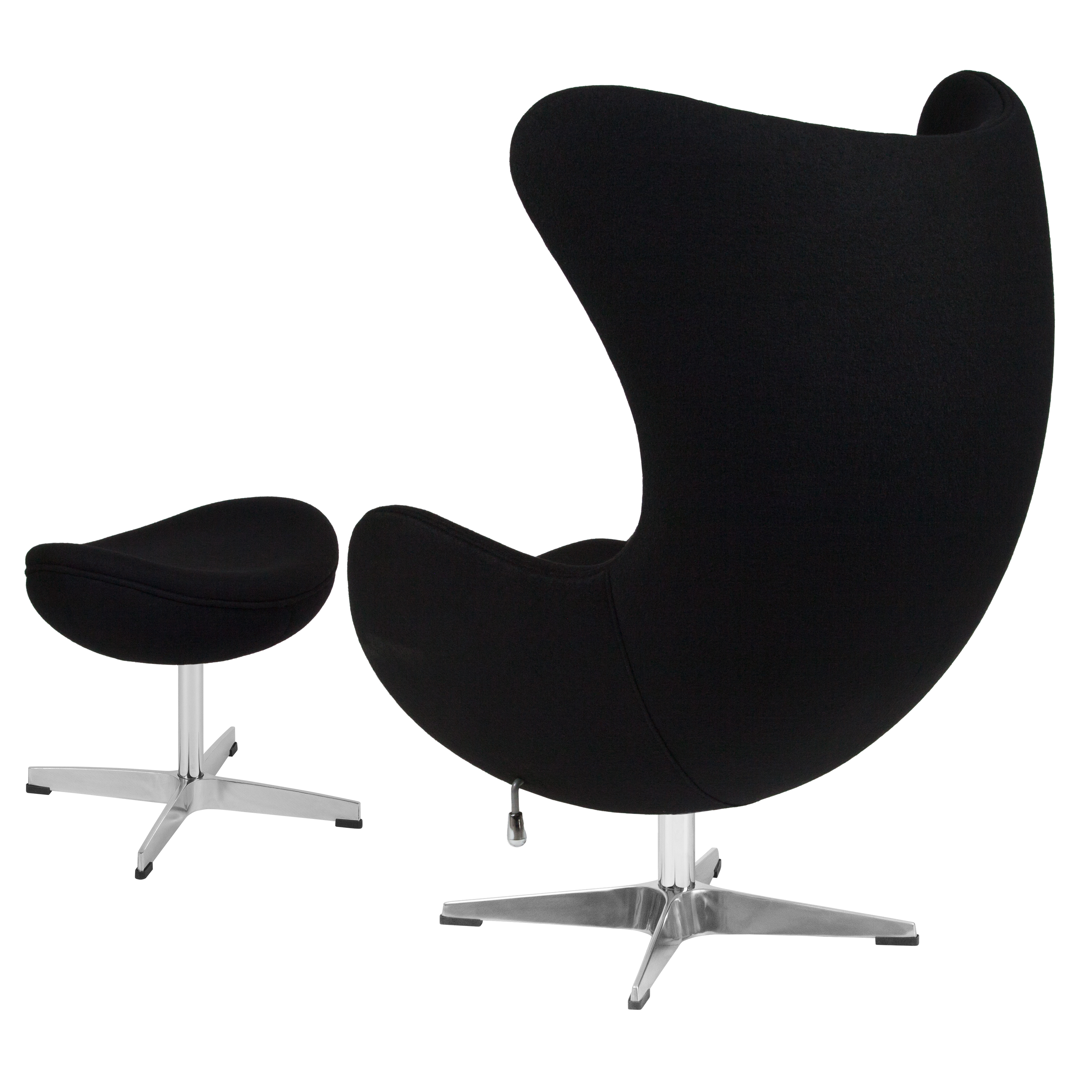 Swivel Egg Accent Chair with Tilt-Lock Mechanism and ...